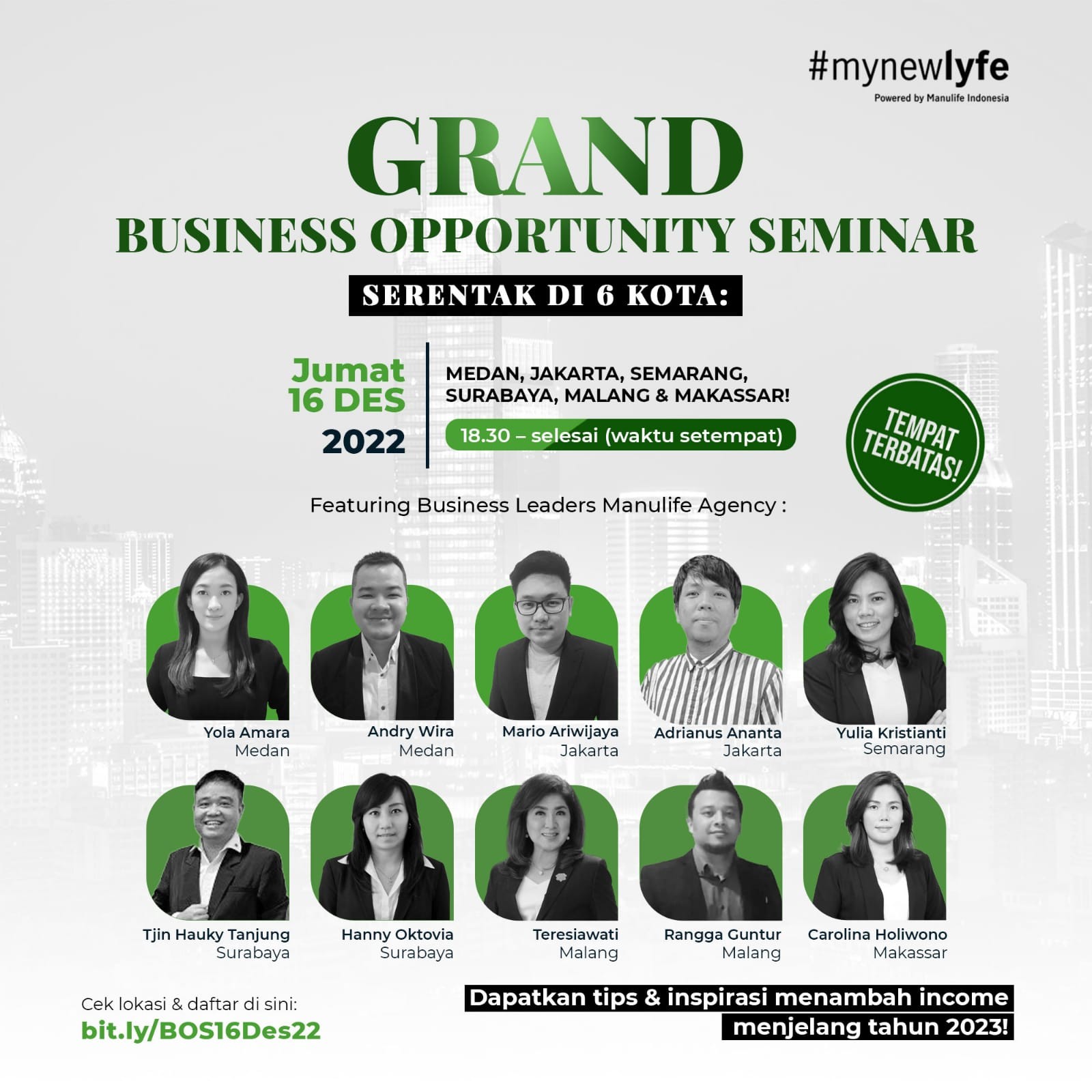 IKUTI! NATIONAL GRAND BUSINESS OPPORTUNITY SEMINAR SERENTAK DI 6 KOTA!