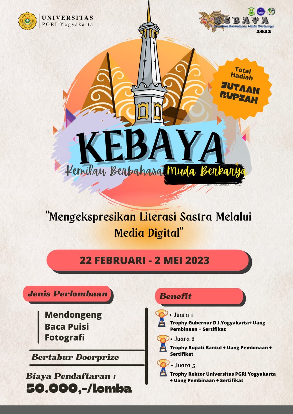 Kemilau Berbahasa Muda Berkarya (KEBAYA) 2023