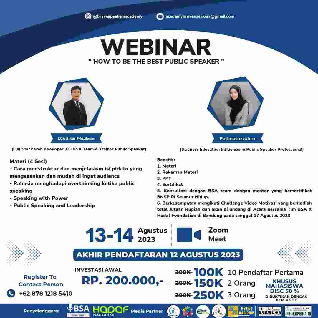 How to be the best Public Speaker