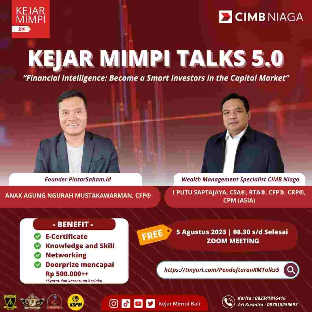 KM Talks 5.0 By: Kejar Mimpi Bali 2023